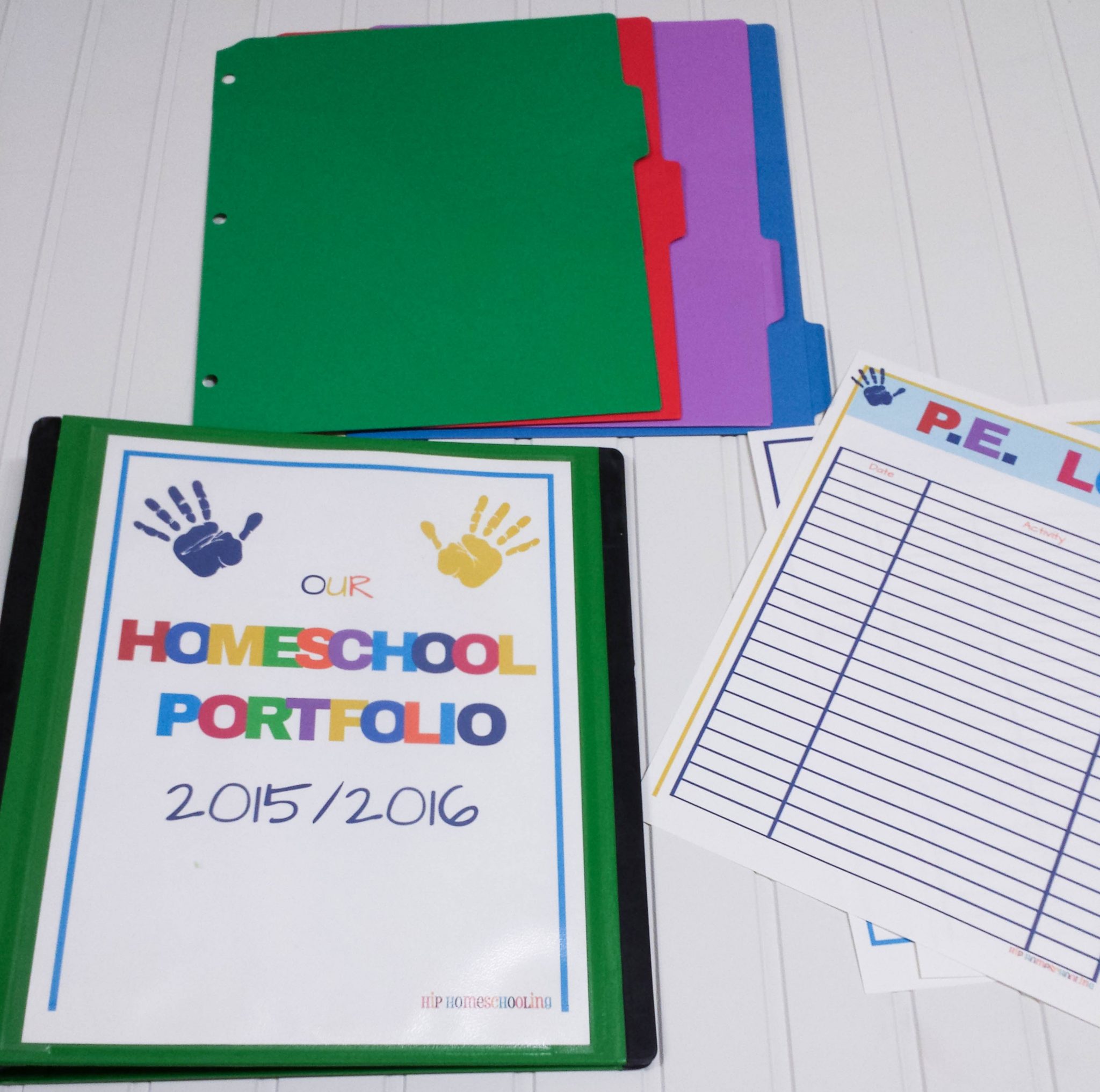 2017 2018 Homeschool Portfolio Printable