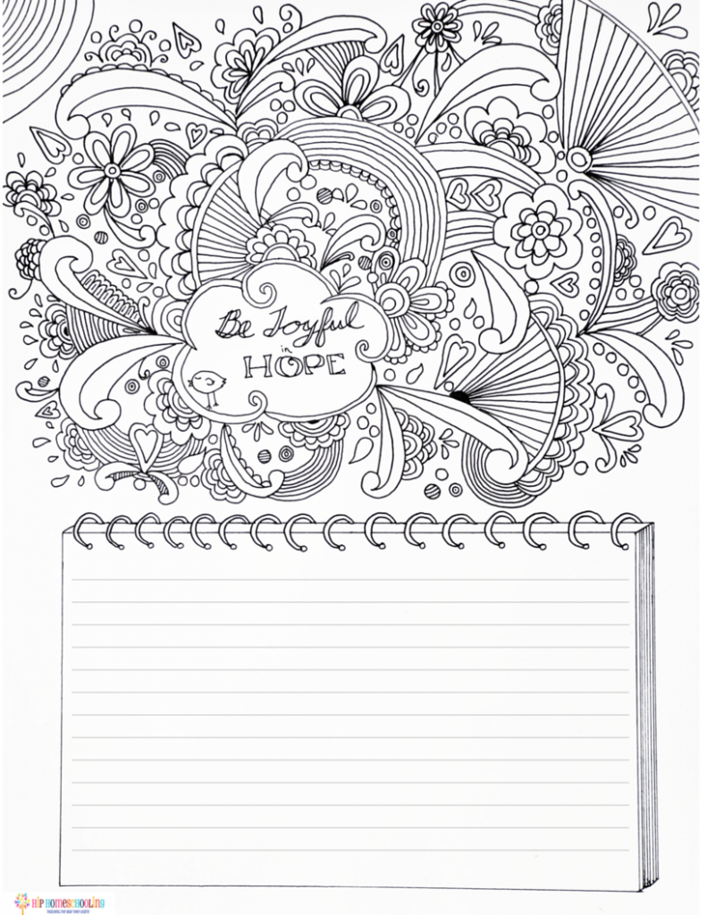 Free Gratitude Journal Template PLUS coloring page!
