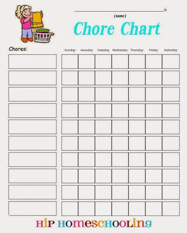 Chore Chart Printable