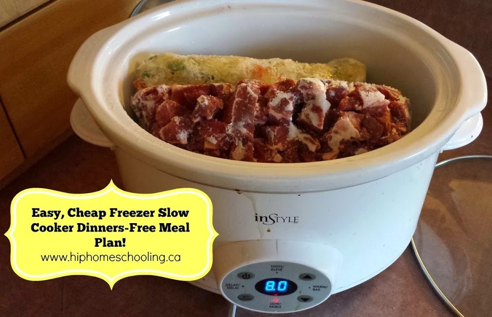 Easy Freezer Slow Cooker Meals: Free Printable!