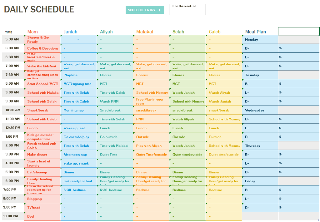 daily schedule example of highly productive peoples