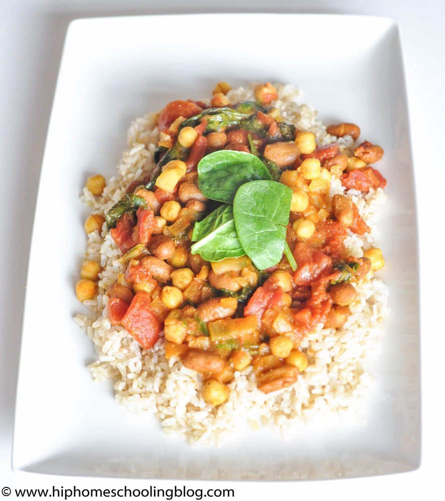 Chana Masala and Rice Recipe, easy and fast!