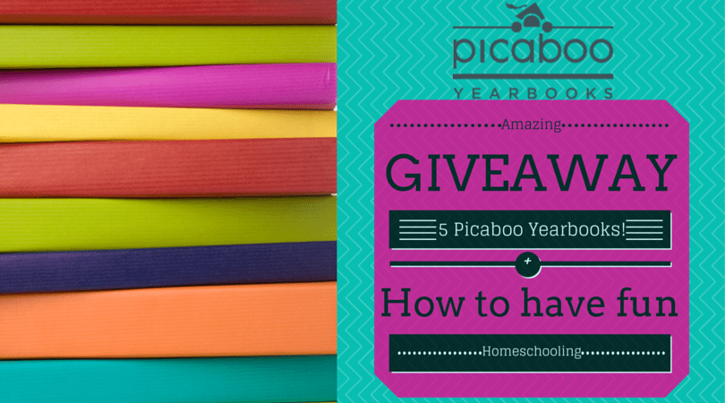 How to have fun homeschooling and picaboo yearbooks giveaway