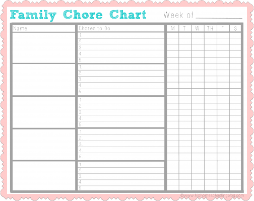 Chores for kids: get kids helping with my free chore chart!