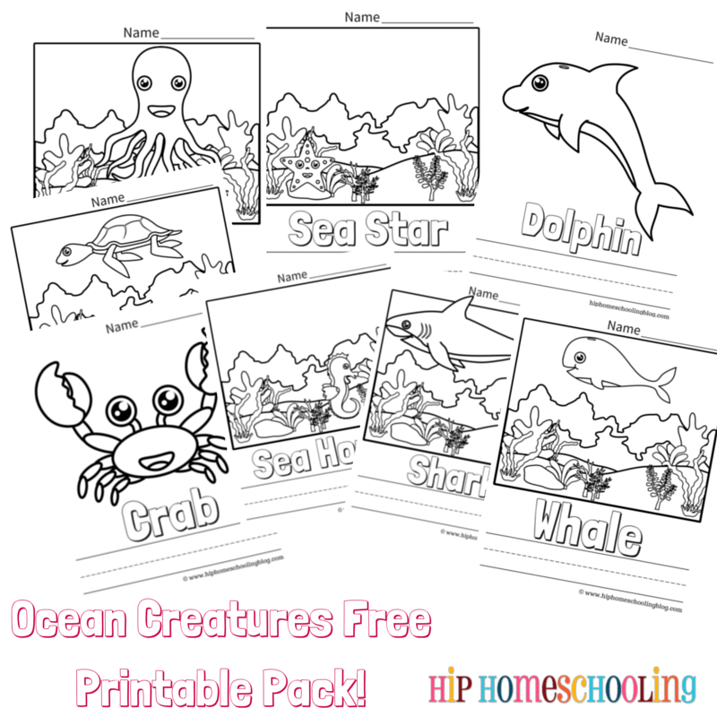 Free Printable Ocean and Sea Animal Coloring Pages 