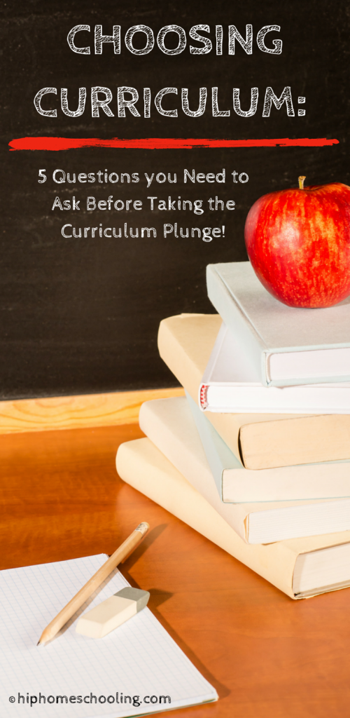 choosing curriculum