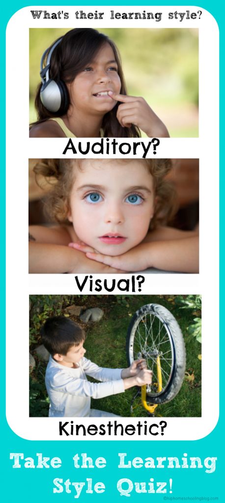 A unique learning style quiz to find out your child's (and your own) learning style.