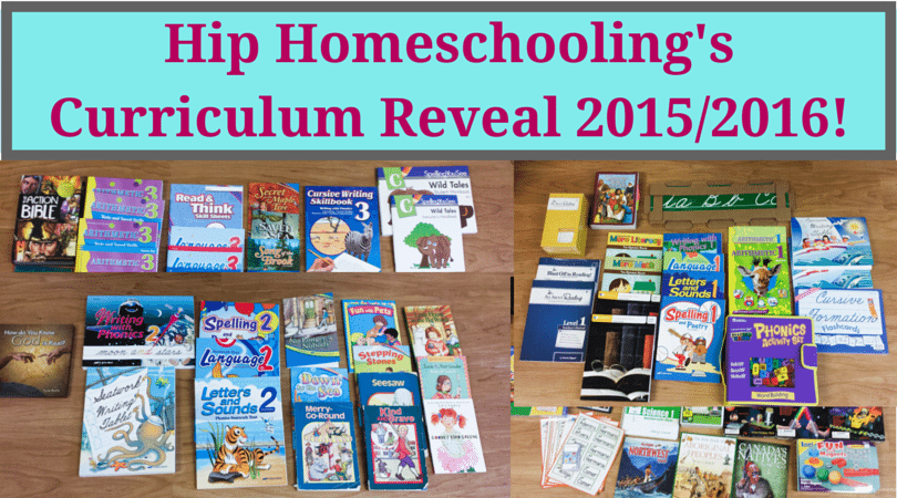 Hip Homeschooling's 2015/2016 Curriculum Reveal