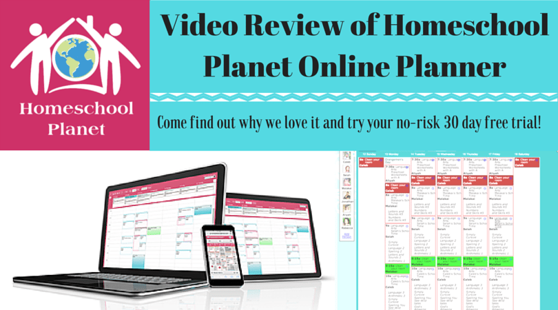 Video Review of Homeschool Planet Online Planner