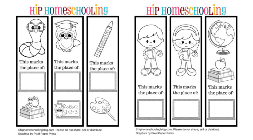 Printable Bookmarks To Color For Kids