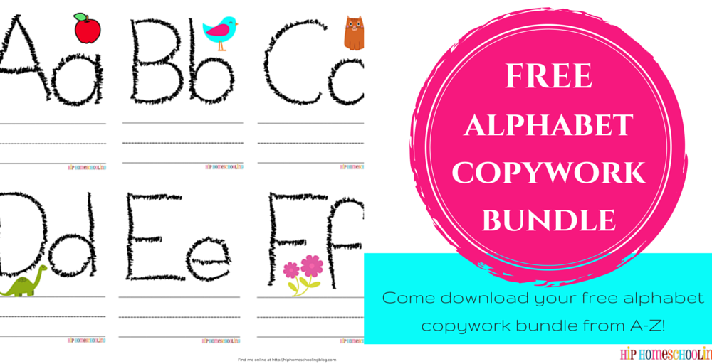 FREE Alphabet Copywork Bundle