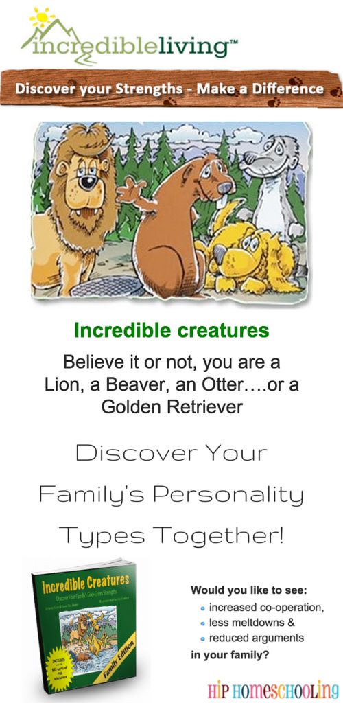 Incredible Creatures Personality and Character Study | homeschool personality quiz | character quiz