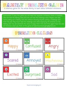 Looking for Inside Out Games? Try this fun Family Feelings Game