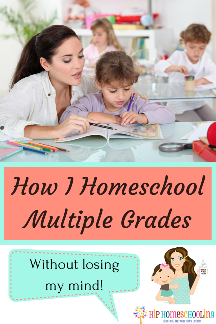 Homeschooling Multiple Ages Without Losing Your Mind! Come read top tips and ideas from a homeschool mom of 5!