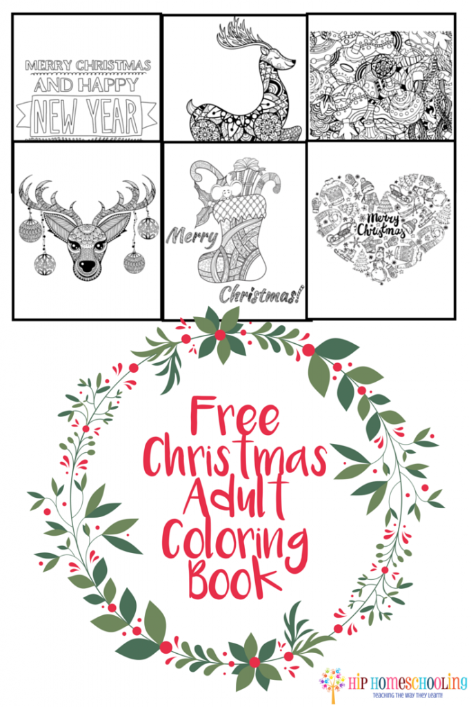 Free Christmas Adult Coloring Book: Reduce holiday stress with this free printable