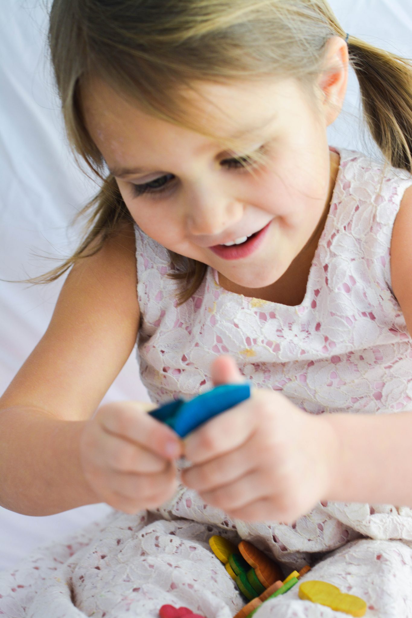 Montessori at Home with this wooden counting game