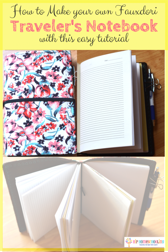 How to Make your own Fauxdori Traveler's Notebook for your kids with this Easy Tutorial!
