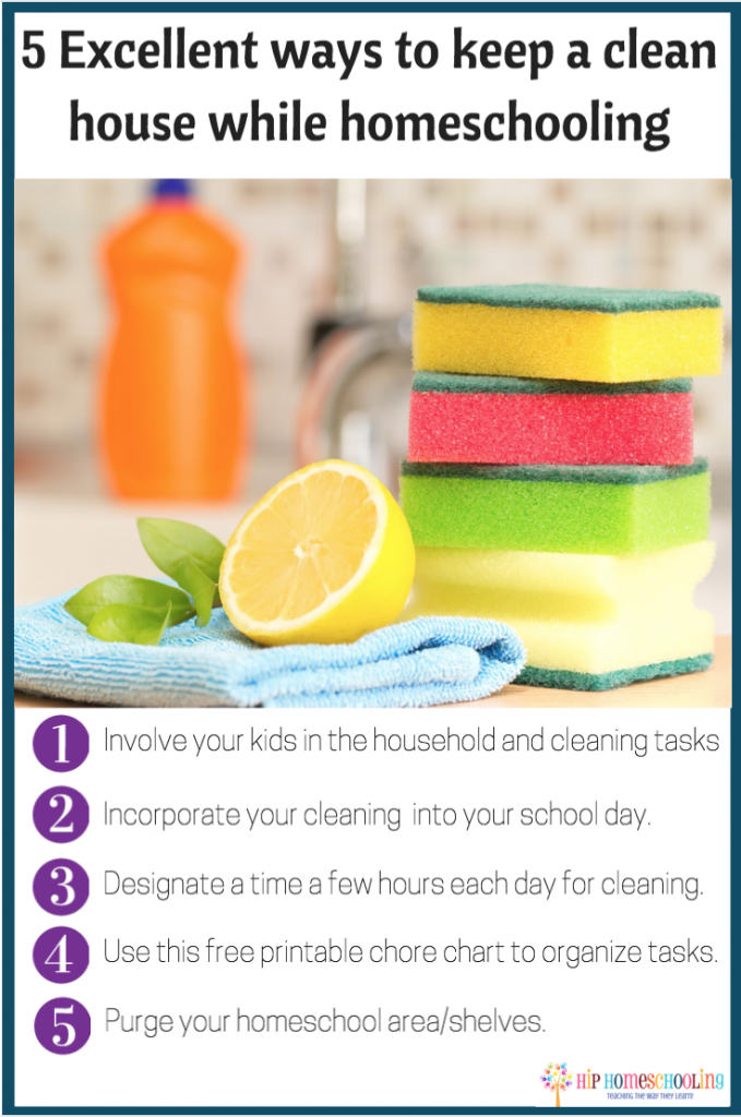 5 Ways to Keep a Clean House while Homeschooling