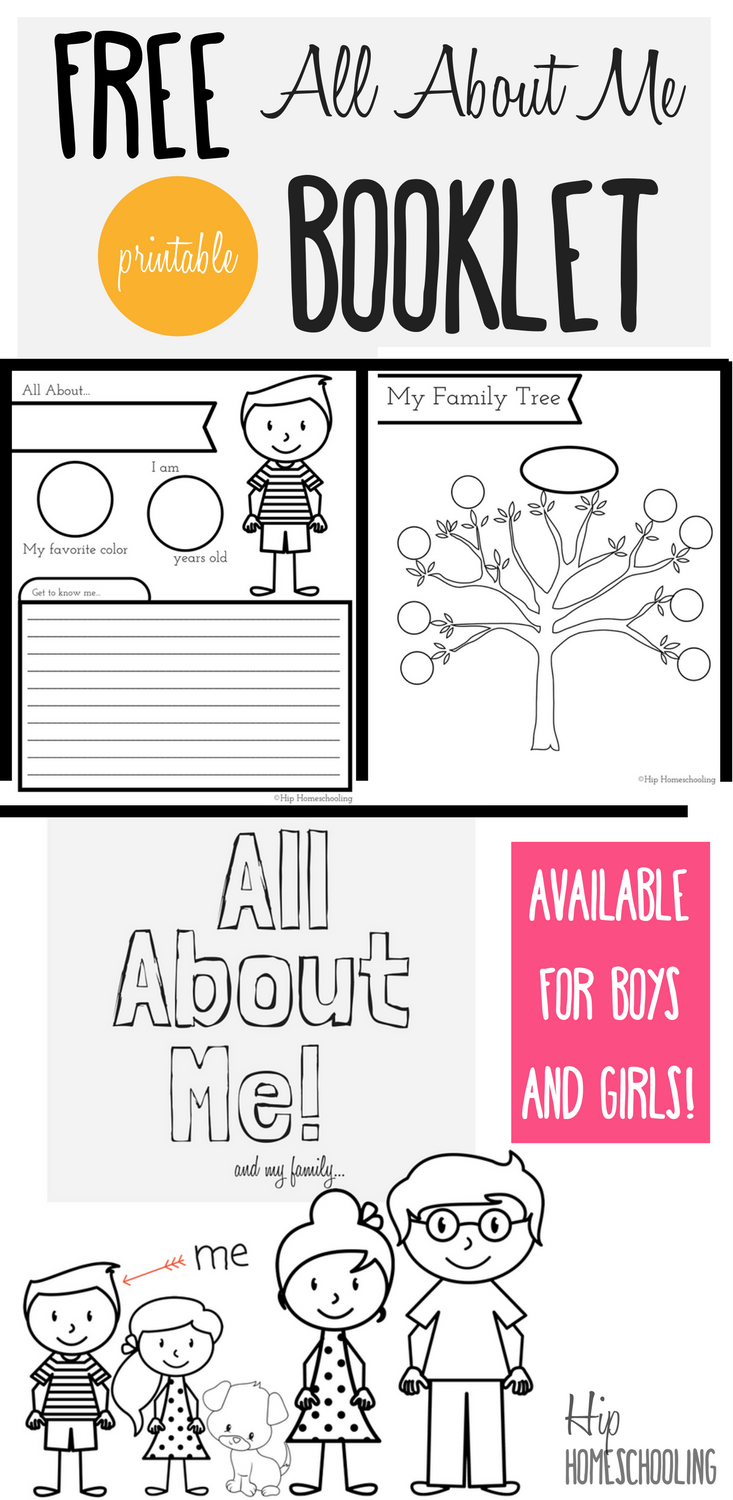 All About Me Worksheet Preschool Free Printable
