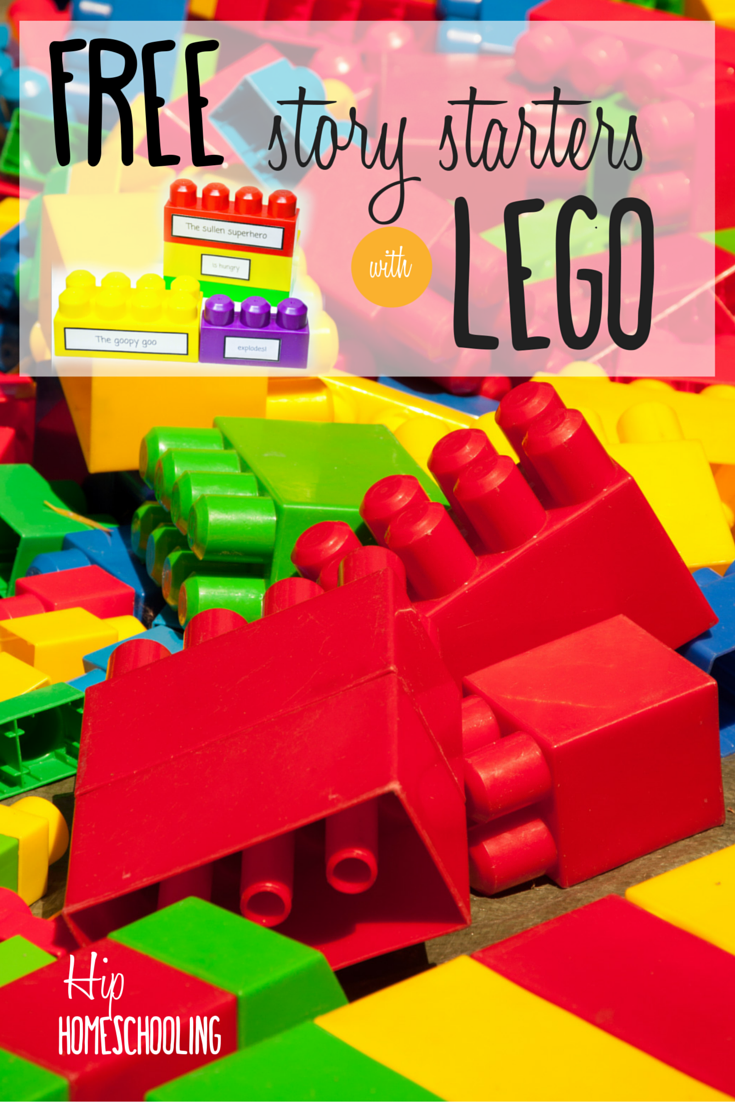 400 Free Lego creative writing prompts for hands on kinesthetic learners: build a story with these free printables and over 400 stories! story starters for kids | writing prompts | language arts | homeschool