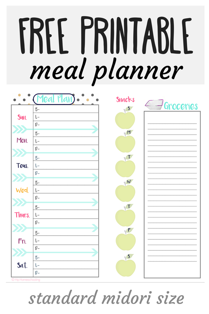 meal planner printable