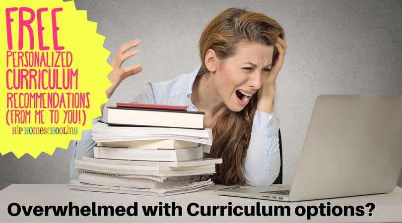 Fed Up With Curriculum Options? Let Me Help You Choose!