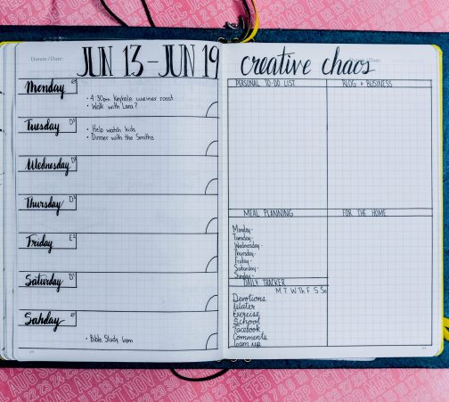 Daily, Weekly, and Monthly Bullet Journal Layout Examples