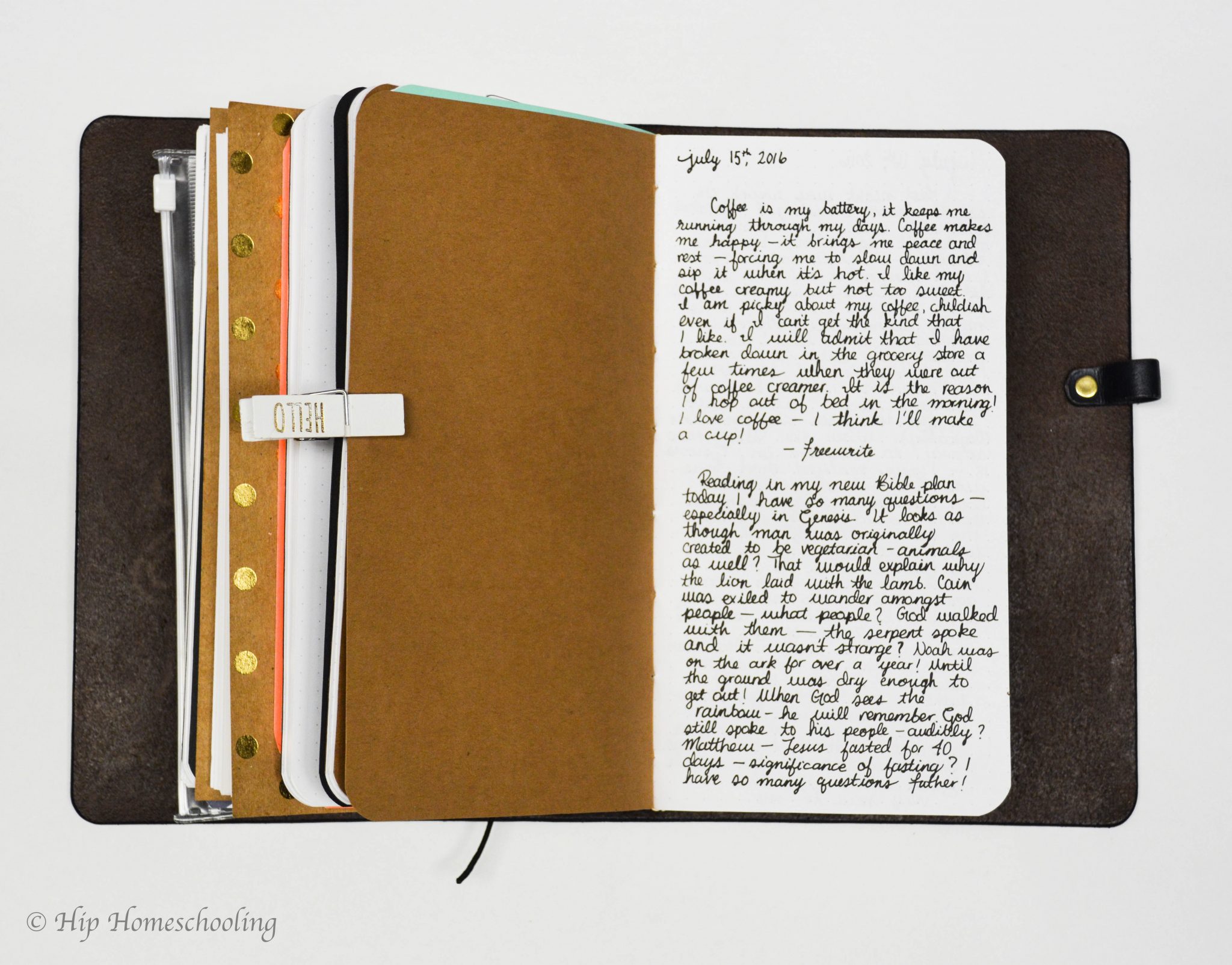 Setting Up a Travelers Notebook – Insert Decorating