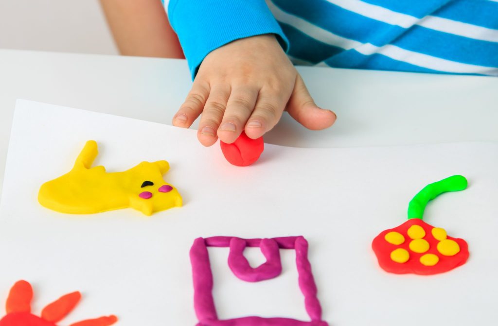 child directed learning with play dough