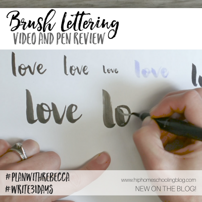 Brush Lettering Video and Pen Review