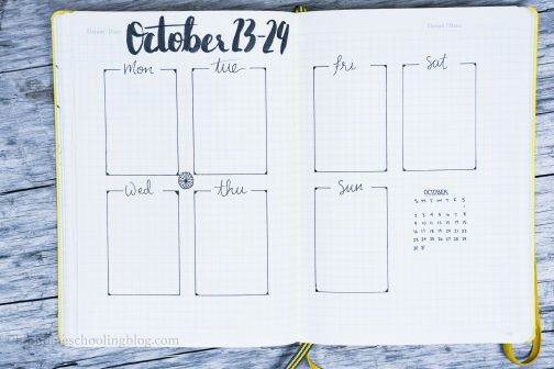 Bullet Journal Weekly Layout Ideas