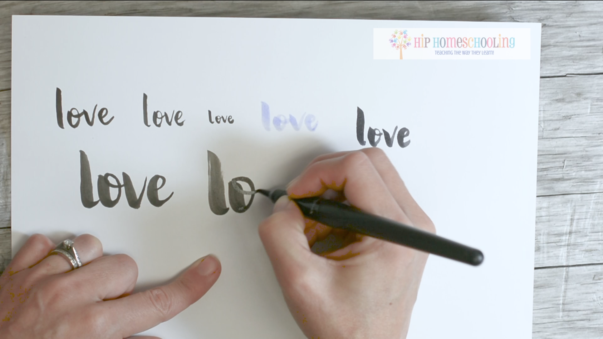 Brush Lettering Video and Pen Review