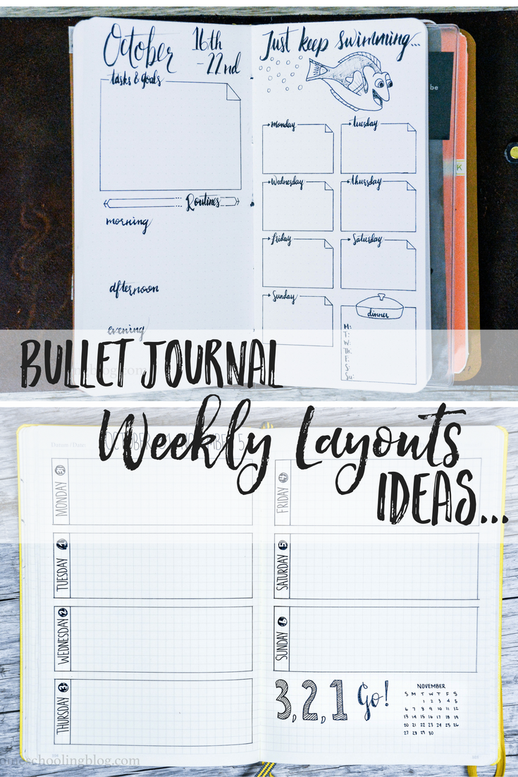 Bullet Journal Weekly Layout Ideas