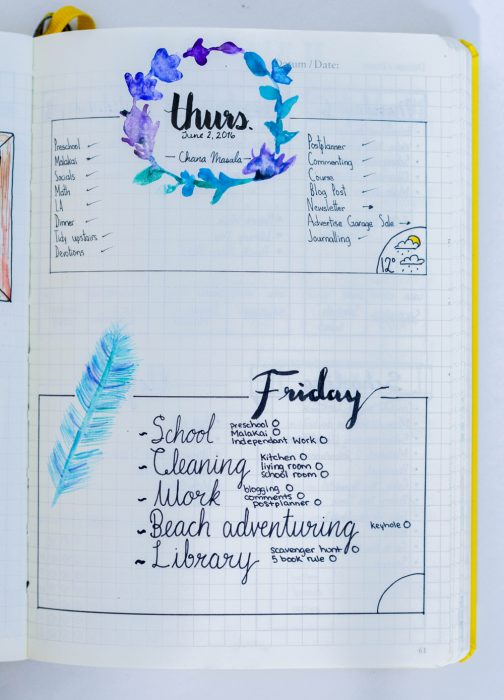 8 Daily Bullet Journal Layout Ideas for your Planner!