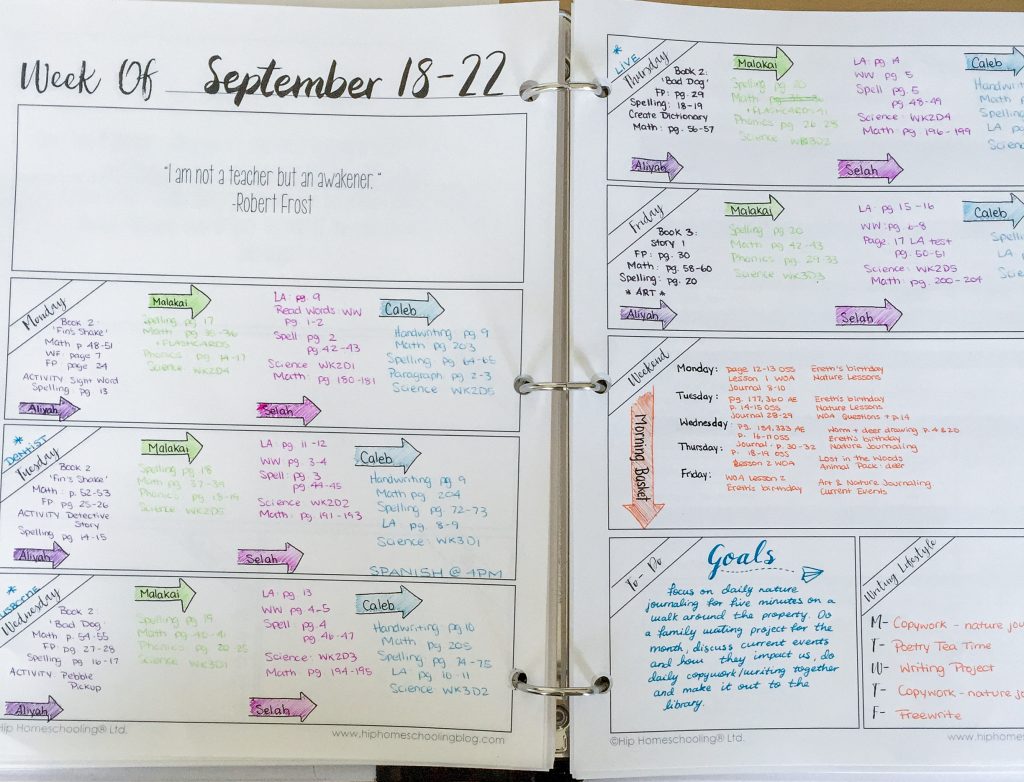 homeschool planner